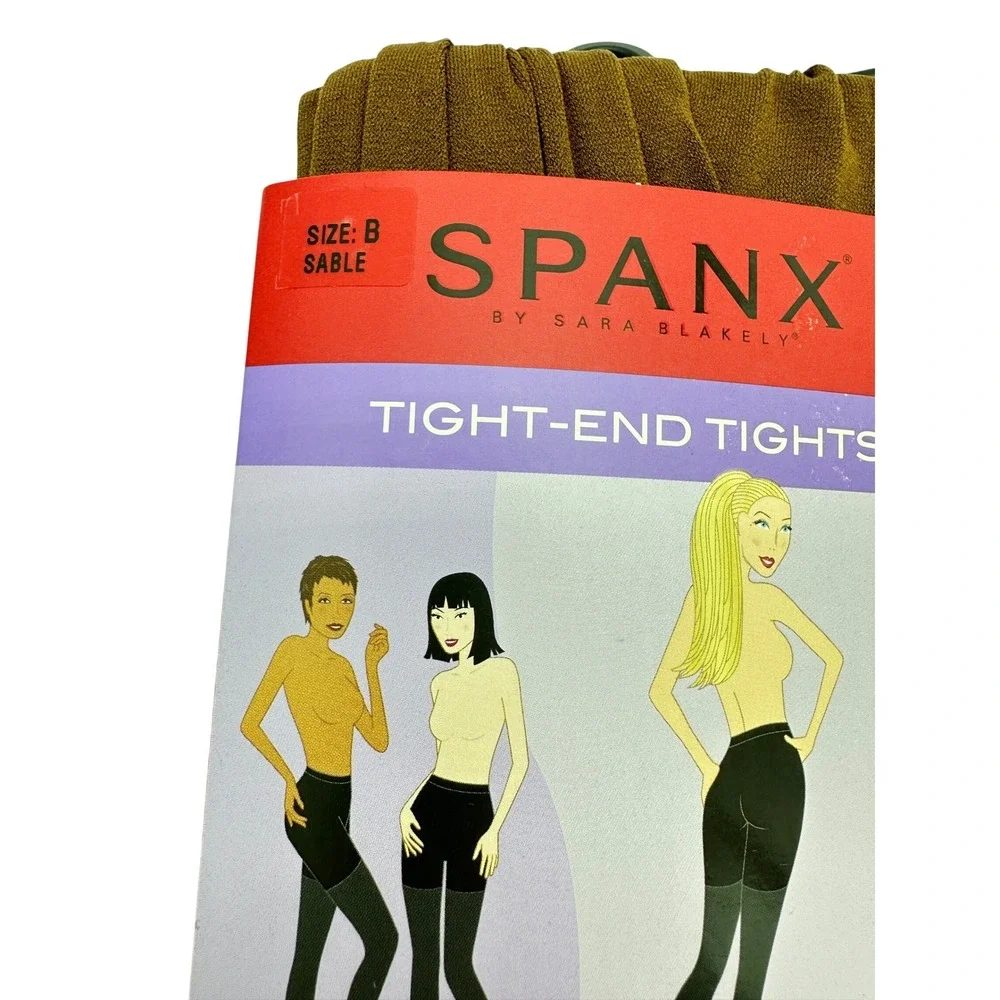 SPANX Tight-End Tights Original Size B Sable Warm Golden Brown Opaque